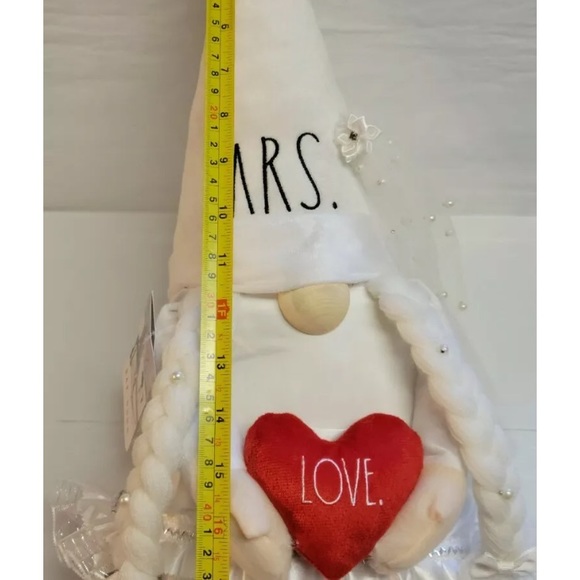 Rae Dunn Wedding Gnome Beanie Plush 20" Mr & Mrs Bride Groom Decoration Gift - Picture 5 of 8